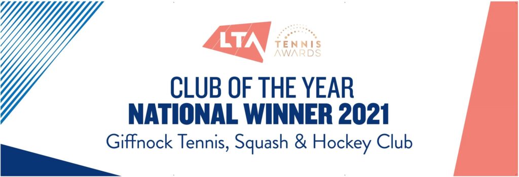 LTA Club of the year 2021 banner